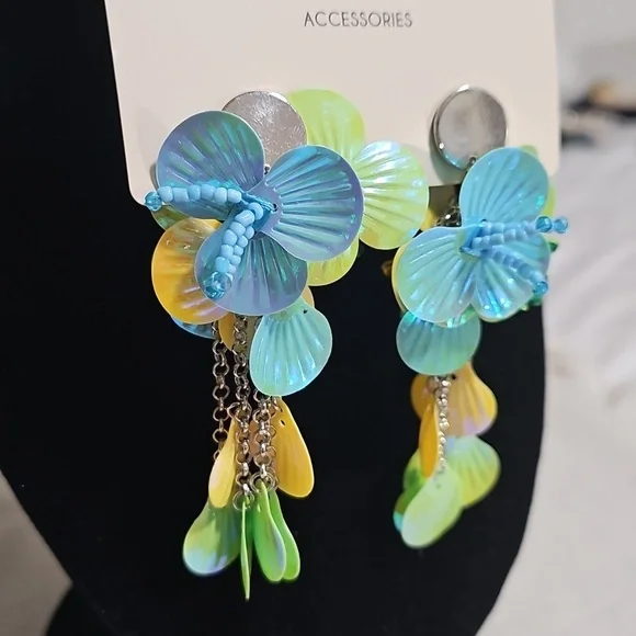 Floral Earrings Elegant Wear Office Wear Career Casual Wedding - Picture 7 of 9